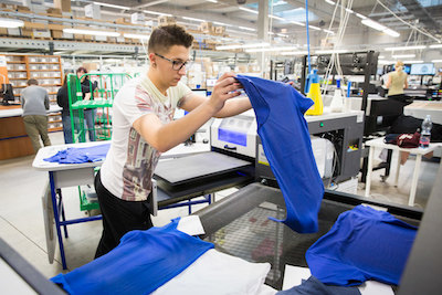 Produktion Textilien